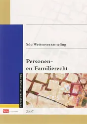 Omslag van Sdu Wettenverzameling Personen- en Familierecht