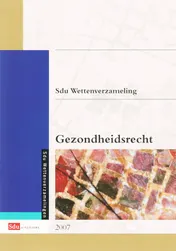 Omslag van Sdu Wettenverzameling Gezondheidsrecht