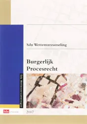 Omslag van Sdu Wettenverzameling Burgerlijk Procesrecht