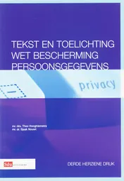 Omslag van Wet bescherming persoonsgegevens