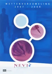 Omslag van Verzameling Nederlandse Wetgeving Nevi-opleidingen Studiejaar 2007-2008