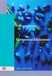 Omslag van Geneesmiddelenwet 2007/2008