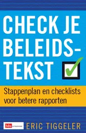 Omslag van Check je beleidstekst