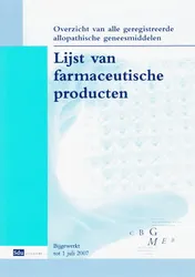 Omslag van Lijst famaceutische producten