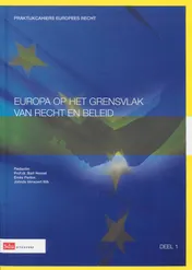 Omslag van Europa op het grensvlak van recht en beleid