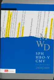 Omslag van Wetgeving MWD, SPH, HBO-V, CMW 08-09