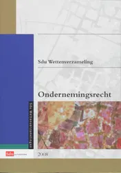 Omslag van Sdu Wettenverzamling Ondernemingsrecht