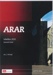 Omslag van ARAR tabellen 2010