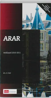 Omslag van ARAR Verklaard 2010-2011