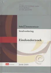 Omslag van Strafvordering Eindonderzoek 2008-2009