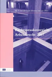 Omslag van Rechtspraakoverzicht Arbeidsrecht 2007