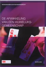 Omslag van De afwikkeling van een huwelijksgemeenschap