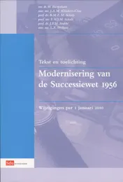 Omslag van Tekst en toelichting Modernisering van de Successiewet 1956