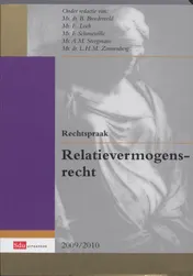 Omslag van Rechtspraak Relatievermogensrecht