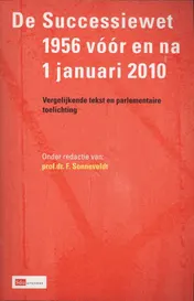Omslag van De Successiewet 1956 voor en na 1 januari 2010