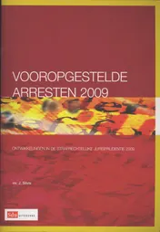 Omslag van Vooropgestelde arresten 2009