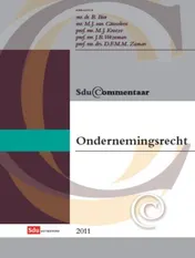 Omslag van Sdu Commentaar Ondernemingsrecht 2011