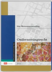 Omslag van Sdu Wettenverzameling Ondernemingsrecht. Editie 2011