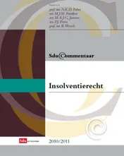 Omslag van Sdu Commentaar Insolventierecht 2010-2011, eBook