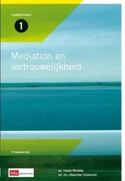 Omslag van Mediation en vertrouwelijkheid