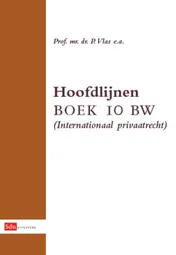 Omslag van Hoofdlijnen Boek 10 BW (Internationaal Privaatrecht)