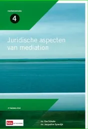 Omslag van Juridische aspecten van mediation