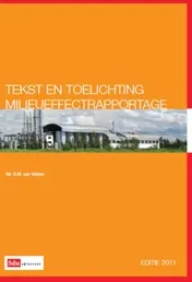 Omslag van Tekst & Toelichting Milieueffectrapportage