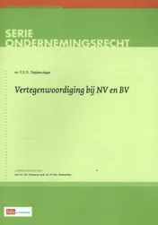 Omslag van Vertegenwoordiging bij NV en BV