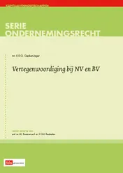 Omslag van Vertegenwoordiging bij NV en BV