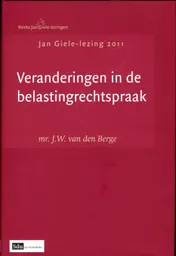 Omslag van Veranderingen in de belastingrechtspraak