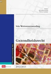 Omslag van Sdu wettenverzameling gezondheidsrecht