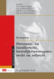 Omslag van Rechtspraak personen- en familierecht, huwelijksvermogensrecht en erfrecht