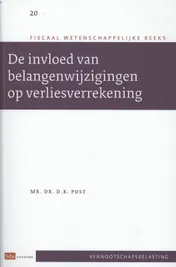 Omslag van De invloed van belangenwijzigingen op verliesverrekening