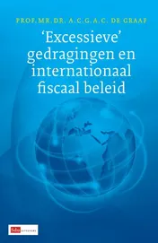 Omslag van Excessieve gedragingen en internationaal fiscaal beleid