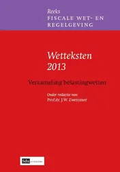 Omslag van 2013 Verzameling belastingwetten