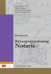 Omslag van Rechtspraak beroepsuitoefening notaris