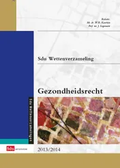 Omslag van Sdu wettenverzameling gezondheidsrecht