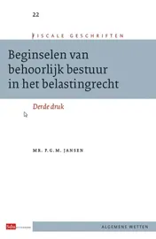 Omslag van Beginselen van behoorlijk bestuur in het belastingrecht.