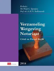 Omslag van Verzameling wetgeving notariaat