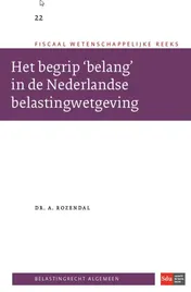 Omslag van Het begrip 'belang' in de Nederlandse belastingwetgeving.