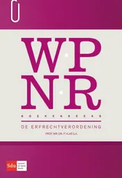 Omslag van De erfrechtverordening