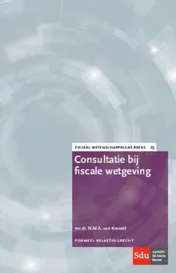 Omslag van Consultatie bij fiscale wetgeving