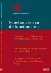 Omslag van Functioneren en disfunctioneren