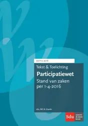 Omslag van Tekst en toelichting participatiewet