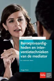 Omslag van Beroepsvaardigheden en interventietechnieken van de mediator