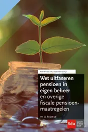 Omslag van Wet uitfaseren pensioen in eigen beheer en overige fiscale pensioenmaatregelen.