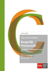Omslag van Sdu Commentaar Burgerlijk Procesrecht 2018