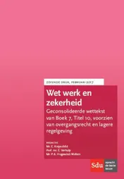 Omslag van Wet werk en zekerheid