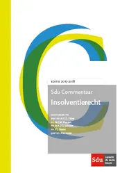 Omslag van Sdu Commentaar Insolventierecht. Editie 2017-2018.
