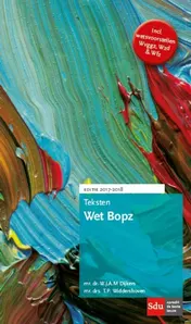Omslag van Teksten Wet Bopz editie 2017-2018